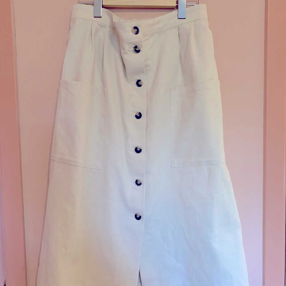 Oak + Fort Parisian Midi Skirt - Size XL